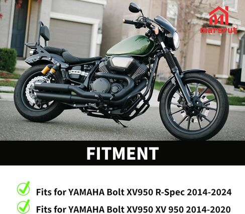 Bolt Accessories for Yamaha Passenger Pegs, Rear Left-Right Foot Peg Pair Fits for YAMAHA Bolt XV950 R-Spec 2014-2024 and for YAMAHA Bolt XV950 XV 950 2014-2020, Footrest Bracket Support Mount Kit in Saudi Arabia