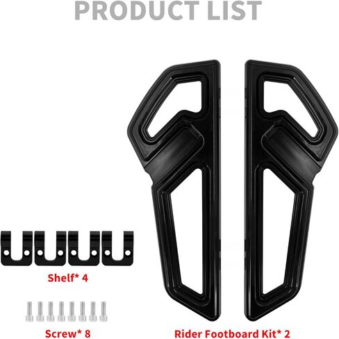 Driver Floorboards Rider Front Footboards Pedal Foot Peg Fit For Harley Touring Road King Road Glide Electra Glide Street Glide Softail Dyna Black base Chrome frame in Saudi Arabia