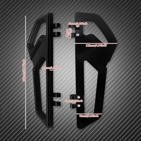 Driver Floorboards Rider Front Footboards Pedal Foot Peg Fit For Harley Touring Road King Road Glide Electra Glide Street Glide Softail Dyna Black base Chrome frame in Saudi Arabia