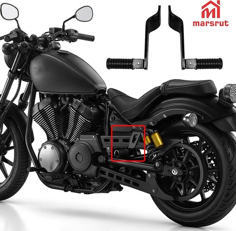 Bolt Accessories for Yamaha Passenger Pegs, Rear Left-Right Foot Peg Pair Fits for YAMAHA Bolt XV950 R-Spec 2014-2024 and for YAMAHA Bolt XV950 XV 950 2014-2020, Footrest Bracket Support Mount Kit in Saudi Arabia
