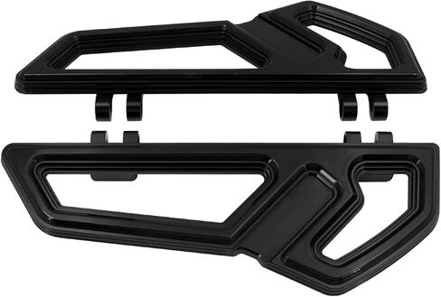 Driver Floorboards Rider Front Footboards Pedal Foot Peg Fit For Harley Touring Road King Road Glide Electra Glide Street Glide Softail Dyna Black base Chrome frame in Saudi Arabia