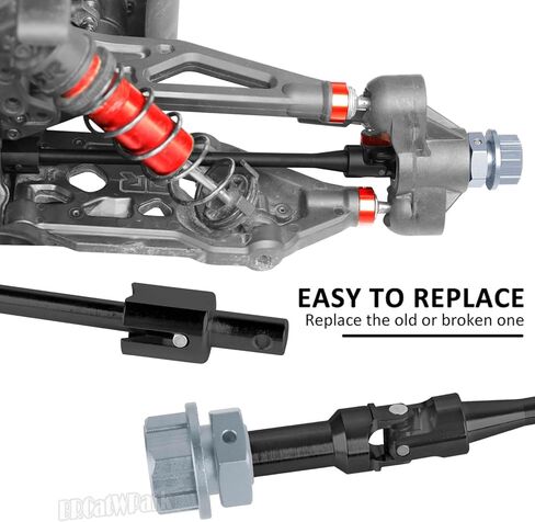 جزء ترقيات RC لـ 1/5 KRATON 8S BLX/Outcast 8S BLX، محاور عمود القيادة وعمود القيادة Dogbone وDiff Outdrive مع صواميل سداسية للعجلة، أسود وتيتانيوم in Saudi Arabia