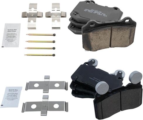 Front and Rear Brake Pad Set Ceramic Hardware Compatible with 2010-2019 Chevrolet Camaro 2015-2017 SS in Saudi Arabia