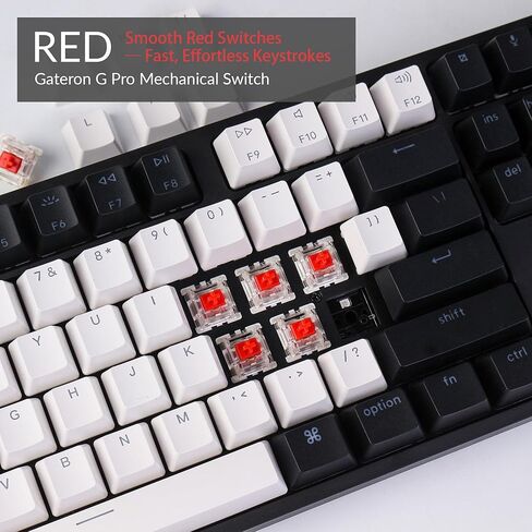 Keychron C1 Pro Custom Wired Mechanical Keyboard, TKL Layout RGB QMK/VIA Programmable Macro with Hot-swappable K Pro Brown Switch OEM Profile Double-Shot PBT Keycaps Compatible for Mac Windows Linux in Saudi Arabia