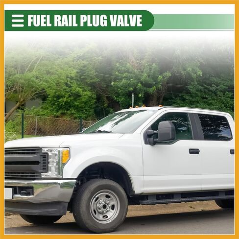 Fuel Rail Plug & O-Ring, Fuel Pressure Valve, for Dodge for Ram 2500 3500 6.7L Diesel 2007-2018, Aluminum, 97371618 113073001, Silver Tone, 1 Set Replacement in Saudi Arabia