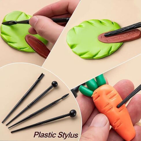 25 PCS Clay Tools Kit, Clay Tools for Pottery Ceramic Sculpting, Basic Clay Pottery Carving Tool Kit with Tool Bag in Saudi Arabia