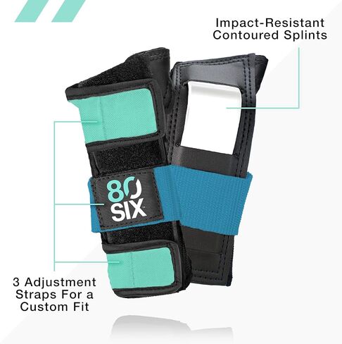 80Six Kids Multi-Sport Pad Set with Wristguards, Elbow Pads, and Knee Pads, Designed by Industry Leading Brand Triple 8 in Kuwait