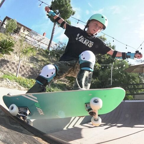 80Six Kids Multi-Sport Pad Set with Wristguards, Elbow Pads, and Knee Pads, Designed by Industry Leading Brand Triple 8 in Kuwait