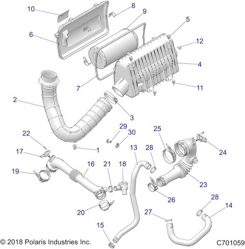 Polaris RZR Engine Vent Hose, Genuine OEM Part 5416620, Qty 1 in Saudi Arabia