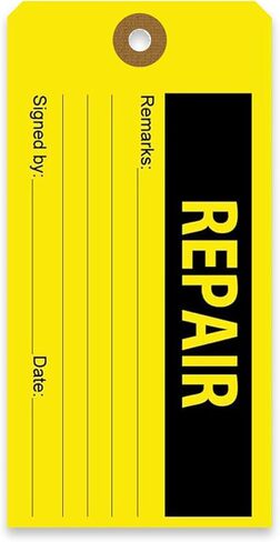 Tags 4 Less Production Quality Control Hang Tags – Equipment Preventative Maintenance Labels, for Easy Record-Keeping for Inventory Status (Hold, Pack of 100) in Saudi Arabia
