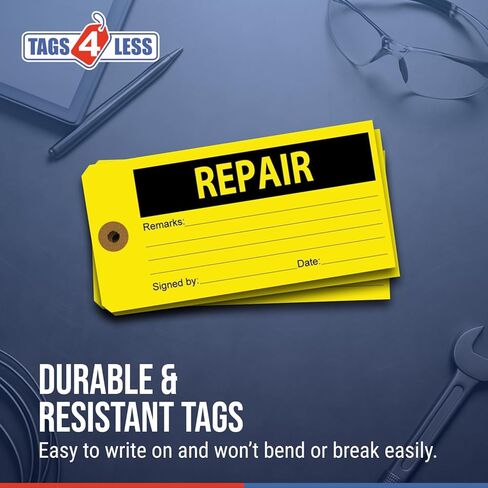 Tags 4 Less Production Quality Control Hang Tags – Equipment Preventative Maintenance Labels, for Easy Record-Keeping for Inventory Status (Hold, Pack of 100) in Saudi Arabia