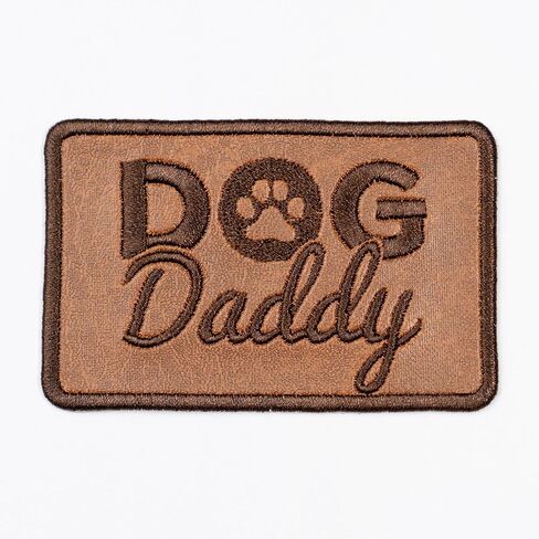 Daddy and Son Best Friends for Life Patch Embroidered, Fist Bump Leather Patches Iron On Jackets Hats Backpacks, Father’s Day Gift for Dad/Grandpa - Size 3.6x2 inches in Saudi Arabia
