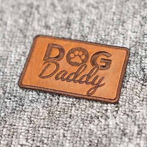 Daddy and Son Best Friends for Life Patch Embroidered, Fist Bump Leather Patches Iron On Jackets Hats Backpacks, Father’s Day Gift for Dad/Grandpa - Size 3.6x2 inches in Saudi Arabia