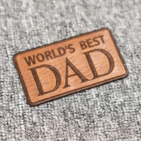 Daddy and Son Best Friends for Life Patch Embroidered, Fist Bump Leather Patches Iron On Jackets Hats Backpacks, Father’s Day Gift for Dad/Grandpa - Size 3.6x2 inches in Saudi Arabia