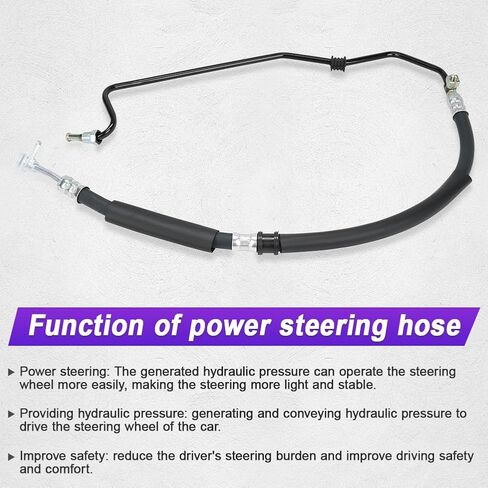 Power Steering Pressure Hose Assembly Compatible with Acura TSX 2.4L L4 2004 2005 2006 2007 2008, Compatible with Honda Accord 2.4L L4 2003 to 2007, Replacement for 53713SDCA02, 3401166 in Saudi Arabia