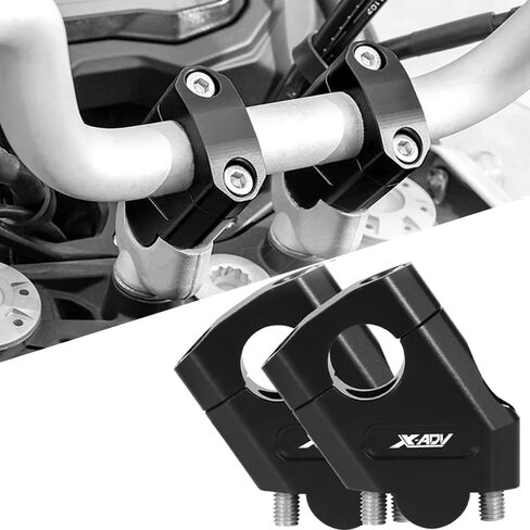For X-ADV 750 XADV750 XADV ADV 150 ADV150 2017-2023 Motorcycle Handlebar Riser Motocross Heightening Clamp Mount Pit Bike (28mm black) in Saudi Arabia