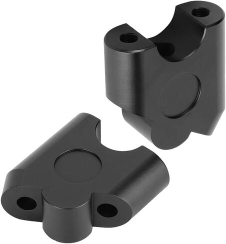 Aramox Universal Motorcycle Handlebar Riser, 22mm CNC Aluminum Alloy, Black, 30mm Height Adjustment, Handlebar Clamp Mount Adapter in Saudi Arabia