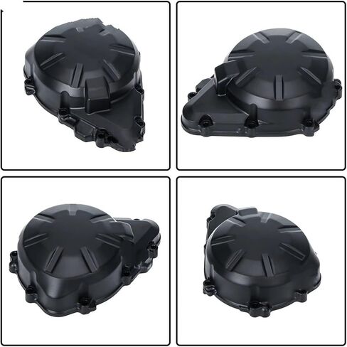 علبة المرافق، غطاء علبة المرافق مناسب لـ Kawasaki Z 900 Z900 ABS 2017-2024 غطاء علبة المرافق للدراجات النارية غطاء المحرك الثابت لعلبة المرافق اليسرى (فضي) in Kuwait