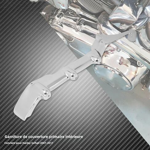 علبة المرافق، غطاء علبة المرافق مناسب لدراجة نارية Harley Softail Heritage Classic Fatboy FLST FXST 07-2017 غطاء أساسي داخلي للدراجة النارية مصنوع من الألومنيوم والكروم in Kuwait