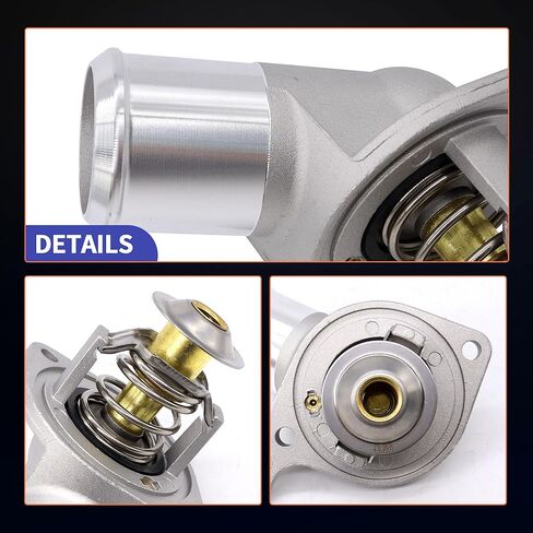 HiSport Engine Coolant Thermostat Housing Assembly - Compatible With Buick Cadillac Chevy Tahoe Silverado GMC Sierra Hummer Isuzu Pontiac Saab Replace 15-11057 in Saudi Arabia