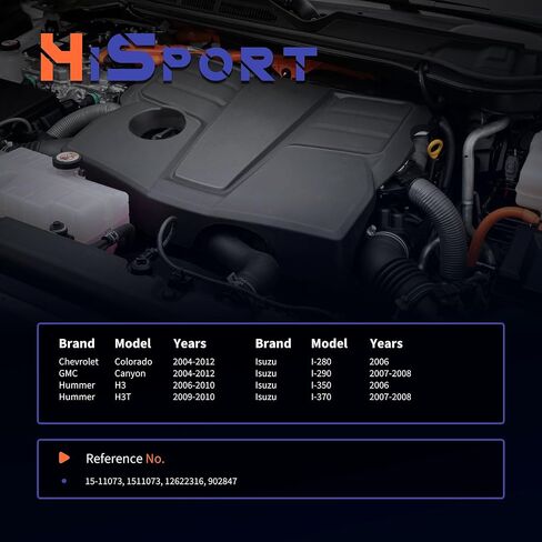 مجموعة مبيت منظم حرارة مبرد المحرك من HiSport - متوافقة مع Chevy Colorado GMC Canyon Hummer H3 H3T Isuzu I-280 I-290 I-350 I-370 استبدال 15-11073 in Saudi Arabia
