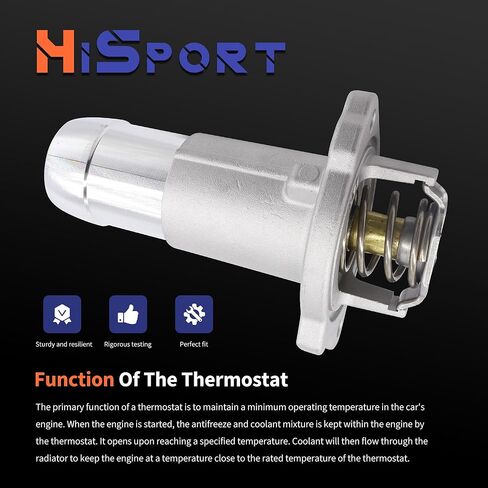 مجموعة مبيت منظم حرارة مبرد المحرك من HiSport - متوافقة مع Chevy Colorado GMC Canyon Hummer H3 H3T Isuzu I-280 I-290 I-350 I-370 استبدال 15-11073 in Saudi Arabia