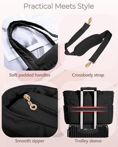 Teacher Tote Bag for Work with Accordion Pockets & Crossbody Strap, Large Laptop Tote for School in Saudi Arabia