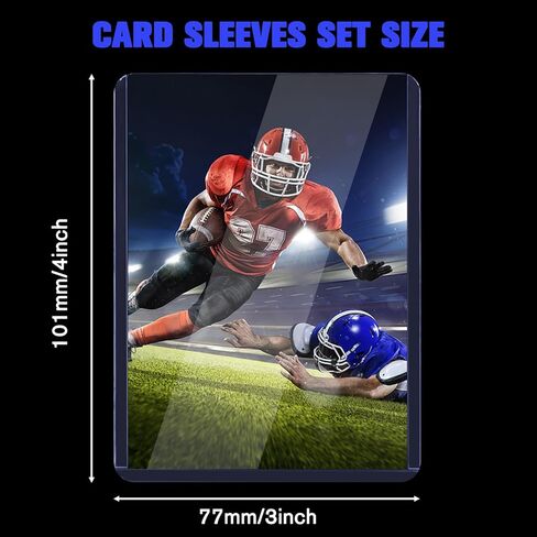 25 Pack Card Sleeves Top Loaders for Cards, 3"X4" Baseball Card Protectors Hard Plastic, Card Sleeves for Trading Cards, Sports Protectors in Saudi Arabia