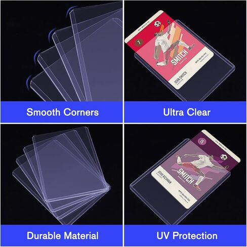 25 Pack Card Sleeves Top Loaders for Cards, 3"X4" Baseball Card Protectors Hard Plastic, Card Sleeves for Trading Cards, Sports Protectors in Saudi Arabia