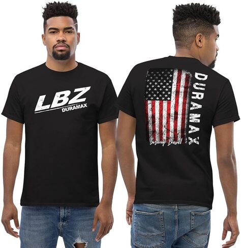 LBZ Duramax T-Shirt Mens S-5Xl, American Flag Tee Patriotic Diesel Truck Shirt in Saudi Arabia