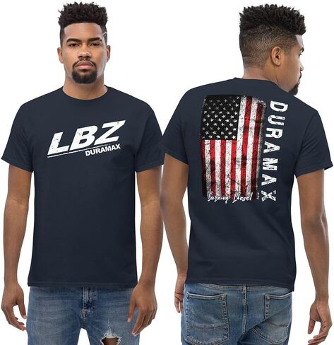 LBZ Duramax T-Shirt Mens S-5Xl, American Flag Tee Patriotic Diesel Truck Shirt in Saudi Arabia