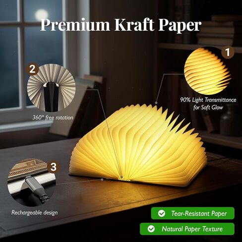 UME Dragon Book Lamp Dragon Night Light, Portable Book Lovers Gifts for Christmas, Birthday, Home Decor, 3 Colors in Saudi Arabia
