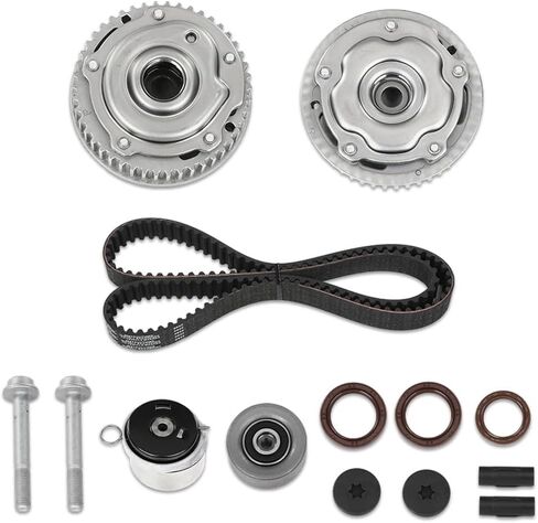 PIT66 Timing Belt Kit VVT Sprocket Compatible with Chevy Sonic 2012-2018/Cruze 1.8L 2011-2016/Aveo Aveo5 1.6L United States Region 2010-2011 K015603XS, TCK338 in Saudi Arabia