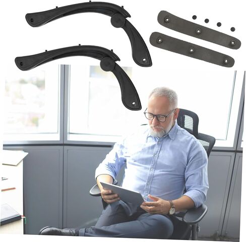 Angoily 1 Set Office Chair Armrest Replacement Grip Handles for Enhanced Comfort for Office Workers Seniors and Pregnant Women Easy Installation and Support for Relaxation in Saudi Arabia
