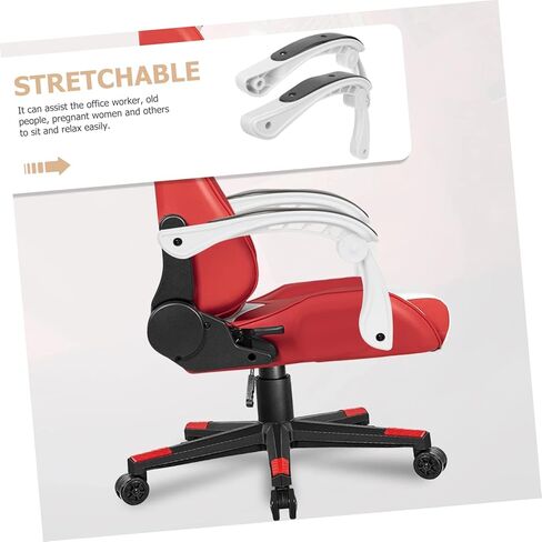 Gadpiparty 2pcs Office Armrests Sturdy Arm Support for Chairs Daily Use Replacement Armrests for Office Home Gaming Fits Swivel Chairs in Saudi Arabia
