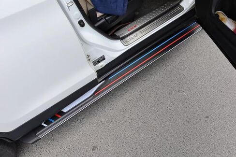 قطعتان من ألواح الجري السوداء ذات الدرجات الجانبية وقضبان Nerf - مناسبة تمامًا لدواسة Acura ADX 2025 شديدة التحمل لسيارات الدفع الرباعي in Saudi Arabia