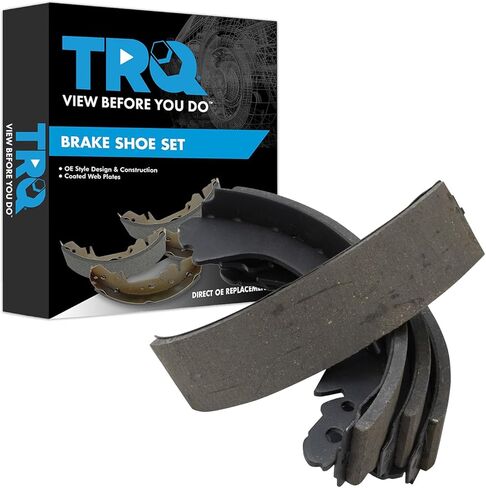 TRQ Rear Brake Shoes Compatible with 2004-2005 Chevrolet Classic 1997-2003 Malibu 2003-2004 Oldsmobile Alero 1997-1999 Cutlass 1999-2005 Pontiac Grand Am in Saudi Arabia
