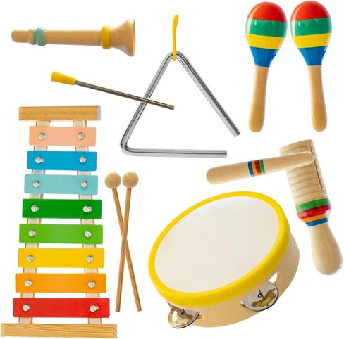 Baby Musical Instruments Set for Toddlers - Toddler Music Toys & Little People Toys - Sensory Toys for Early Learning, Development, and Fun - Safe & Durable Educational Musical Toys in Saudi Arabia
