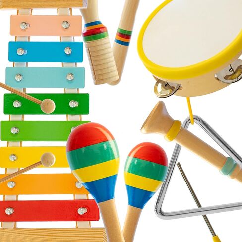 Baby Musical Instruments Set for Toddlers - Toddler Music Toys & Little People Toys - Sensory Toys for Early Learning, Development, and Fun - Safe & Durable Educational Musical Toys in Saudi Arabia