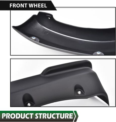 LQI Fender Flares 4PCS متوافقة مع Chevy Silverado 1500 2019 2020 2021 (غير مناسب 2019 LD) قالب فتح عجلة الحاجز Guardabarros، نمط مثبت بسلاسة in Saudi Arabia