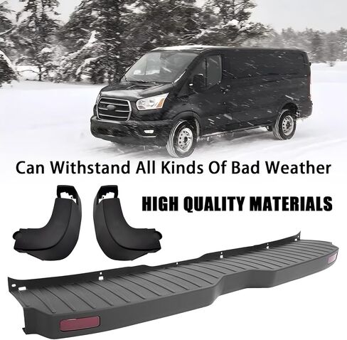 Bewild Rear Bumper Cover & Side End Cap Cover Compatible with 2015-2024 Ford Transit Pass Van 150 250 350 Rear Left & Right Kit BK3117926AG/BK3117927AG/CK4Z17C829AC (With Reflector) in Saudi Arabia