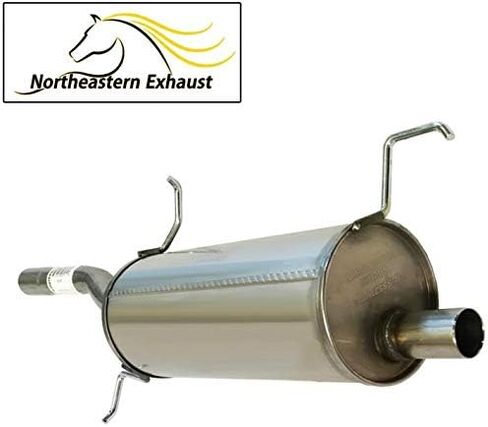 Northeastern Exhaust | Stainless Steel Resonator & Muffler Exhaust System Kit Compatible for Ford Escort ZX2 1998-2003 2.0L | Free Gasket and Clamp Included | Automotive Replacement Part in Saudi Arabia