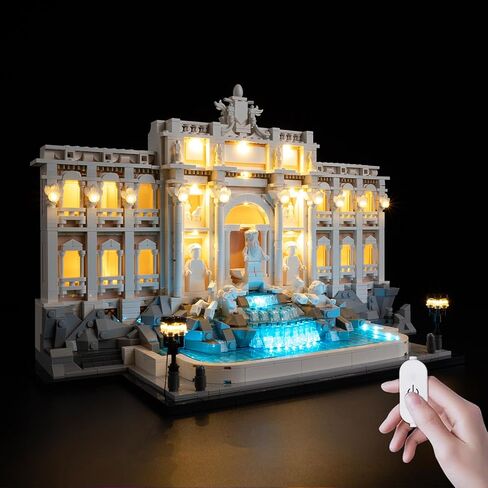 مجموعة إضاءة LED Kyglaring متوافقة مع مكعبات البناء Lego Trevi Fountain 21062، ترقية ملحقات الإضاءة الخافتة لجهاز التحكم عن بعد لمجموعة نماذج Lego 21062، الأضواء فقط، الطراز غير متضمن in Kuwait