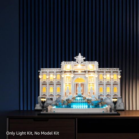 مجموعة إضاءة LED Kyglaring متوافقة مع مكعبات البناء Lego Trevi Fountain 21062، ترقية ملحقات الإضاءة الخافتة لجهاز التحكم عن بعد لمجموعة نماذج Lego 21062، الأضواء فقط، الطراز غير متضمن in Kuwait