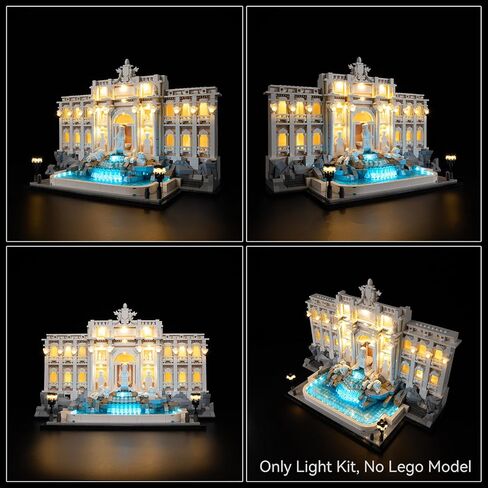 مجموعة إضاءة LED Kyglaring متوافقة مع مكعبات البناء Lego Trevi Fountain 21062، ترقية ملحقات الإضاءة الخافتة لجهاز التحكم عن بعد لمجموعة نماذج Lego 21062، الأضواء فقط، الطراز غير متضمن in Kuwait
