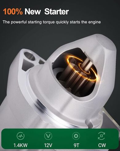 New Starter 17986N Replacement for Buick Enclave LaCrosse Rendezvous, for Cadillac SRX STS XTS, for Chevy Captiva Sport Impala Limited Traverse, for GMC Acadia Limited,for Pontiac, for Saturn in Kuwait