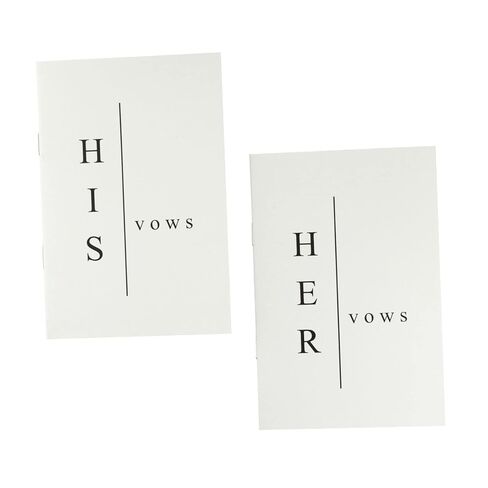 yeencheer Wedding Vow Books His and Hers - Lined Paper Vow Books for Wedding, Wedding Notebook Wedding Keepsake for Newly Couples in Saudi Arabia