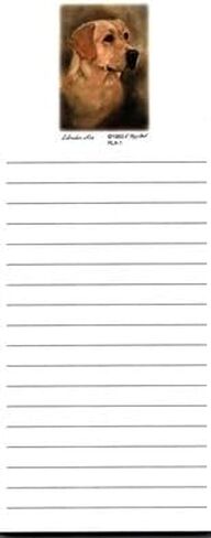 Yellow Labrador Magnetic List Pads - Set of 2 in Saudi Arabia