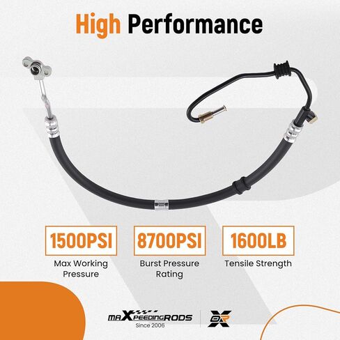 مجموعة خرطوم ضغط التوجيه المعزز من maxpeedingrods لهوندا أكورد 2.3L 1998-2002, 53713-S84-A04 3713-S82-A01 in Saudi Arabia