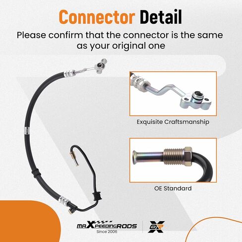 مجموعة خرطوم ضغط التوجيه المعزز من maxpeedingrods لهوندا أكورد 2.3L 1998-2002, 53713-S84-A04 3713-S82-A01 in Saudi Arabia